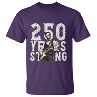 Vintage Abraham Lincoln Playing Guitar T Shirt 250 Years Strong