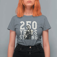 Vintage Abraham Lincoln Playing Guitar T Shirt For Women 250 Years Strong