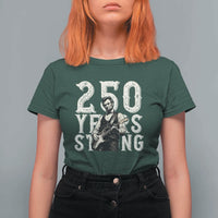 Vintage Abraham Lincoln Playing Guitar T Shirt For Women 250 Years Strong