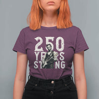 Vintage Abraham Lincoln Playing Guitar T Shirt For Women 250 Years Strong
