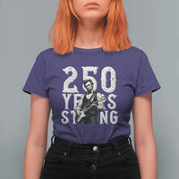 Vintage Abraham Lincoln Playing Guitar T Shirt For Women 250 Years Strong