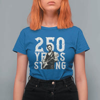 Vintage Abraham Lincoln Playing Guitar T Shirt For Women 250 Years Strong