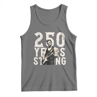 Vintage Abraham Lincoln Playing Guitar Tank Top 250 Years Strong