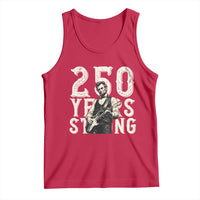 Vintage Abraham Lincoln Playing Guitar Tank Top 250 Years Strong