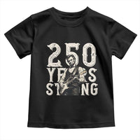 Vintage Abraham Lincoln Playing Guitar Toddler T Shirt 250 Years Strong