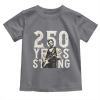 Vintage Abraham Lincoln Playing Guitar Toddler T Shirt 250 Years Strong