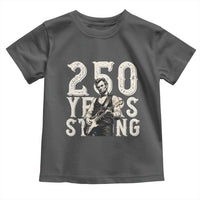 Vintage Abraham Lincoln Playing Guitar Toddler T Shirt 250 Years Strong