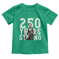 Vintage Abraham Lincoln Playing Guitar Toddler T Shirt 250 Years Strong
