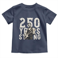 Vintage Abraham Lincoln Playing Guitar Toddler T Shirt 250 Years Strong