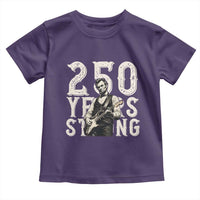 Vintage Abraham Lincoln Playing Guitar Toddler T Shirt 250 Years Strong