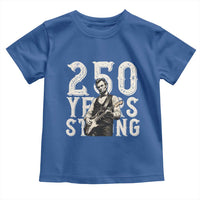 Vintage Abraham Lincoln Playing Guitar Toddler T Shirt 250 Years Strong