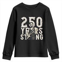Vintage Abraham Lincoln Playing Guitar Youth Sweatshirt 250 Years Strong