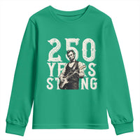 Vintage Abraham Lincoln Playing Guitar Youth Sweatshirt 250 Years Strong