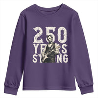 Vintage Abraham Lincoln Playing Guitar Youth Sweatshirt 250 Years Strong