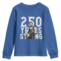 Vintage Abraham Lincoln Playing Guitar Youth Sweatshirt 250 Years Strong