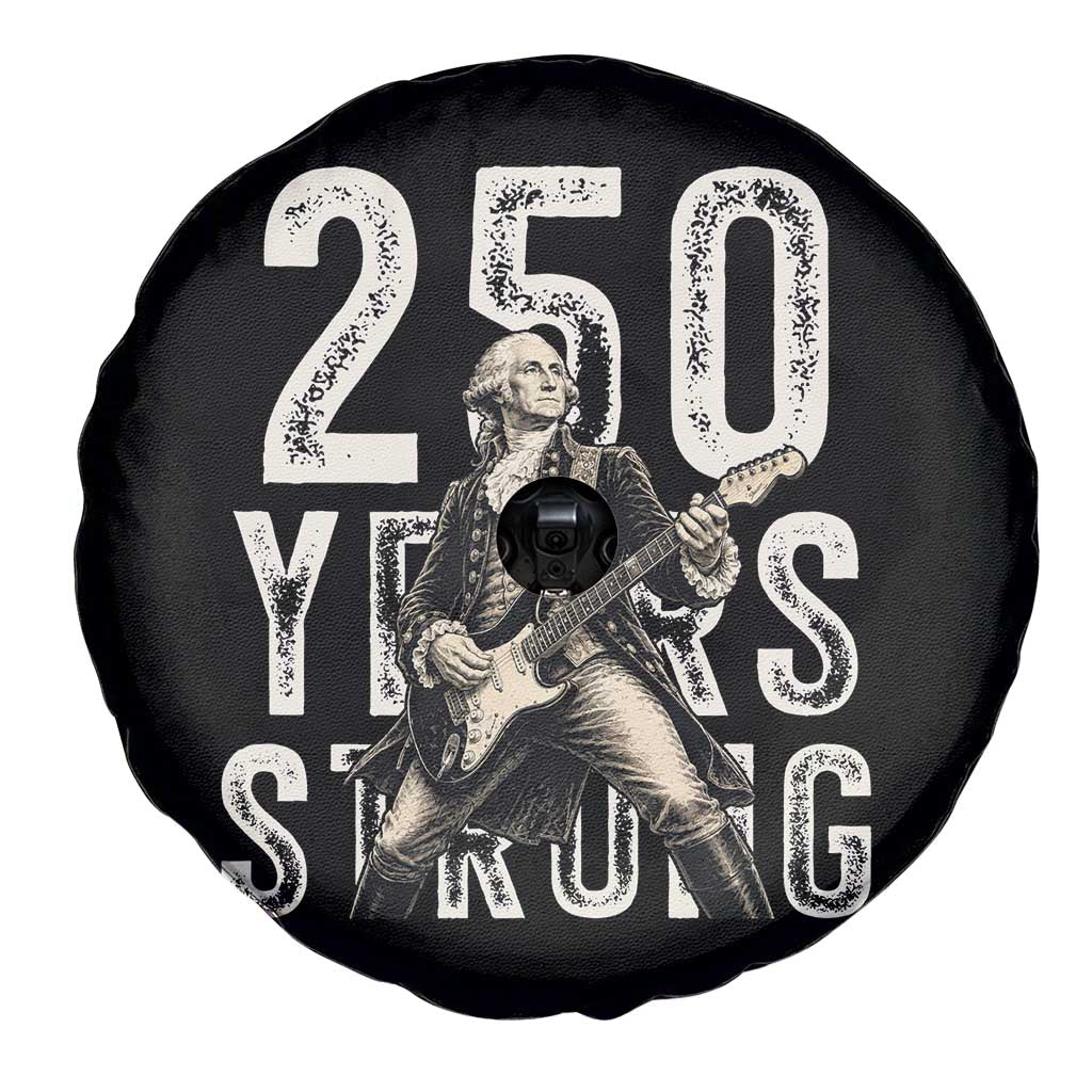 Vintage George Washington Playing Guitar Spare Tire Cover 250 Years Strong