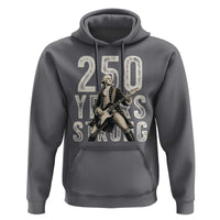Vintage George Washington Playing Guitar Hoodie 250 Years Strong