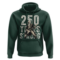 Vintage George Washington Playing Guitar Hoodie 250 Years Strong