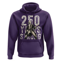 Vintage George Washington Playing Guitar Hoodie 250 Years Strong