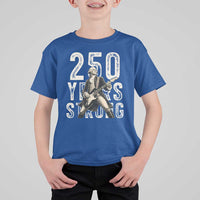 Vintage George Washington Playing Guitar T Shirt For Kid 250 Years Strong