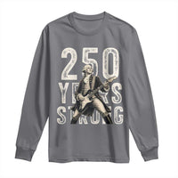 Vintage George Washington Playing Guitar Long Sleeve Shirt 250 Years Strong