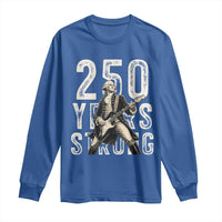 Vintage George Washington Playing Guitar Long Sleeve Shirt 250 Years Strong