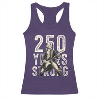 Vintage George Washington Playing Guitar Racerback Tank Top 250 Years Strong