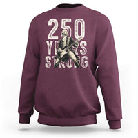 Vintage George Washington Playing Guitar Sweatshirt 250 Years Strong