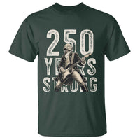 Vintage George Washington Playing Guitar T Shirt 250 Years Strong