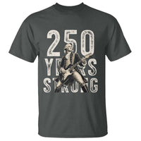 Vintage George Washington Playing Guitar T Shirt 250 Years Strong