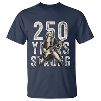 Vintage George Washington Playing Guitar T Shirt 250 Years Strong