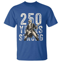 Vintage George Washington Playing Guitar T Shirt 250 Years Strong