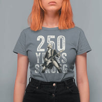 Vintage George Washington Playing Guitar T Shirt For Women 250 Years Strong