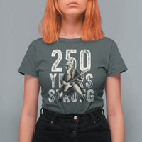 Vintage George Washington Playing Guitar T Shirt For Women 250 Years Strong