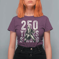 Vintage George Washington Playing Guitar T Shirt For Women 250 Years Strong