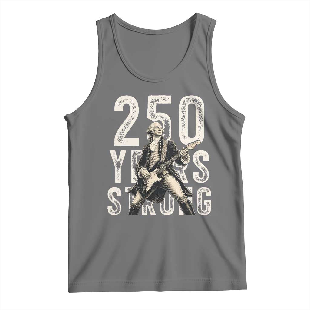 Vintage George Washington Playing Guitar Tank Top 250 Years Strong
