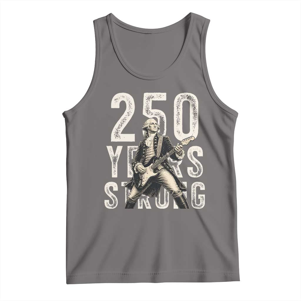Vintage George Washington Playing Guitar Tank Top 250 Years Strong