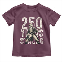 Vintage George Washington Playing Guitar Toddler T Shirt 250 Years Strong