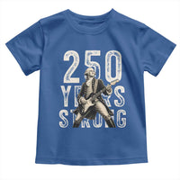 Vintage George Washington Playing Guitar Toddler T Shirt 250 Years Strong