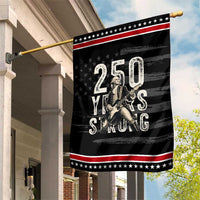 Vintage George Washington Playing Guitar Patriotic Garden Flag 250 Years Strong