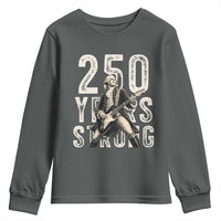 Vintage George Washington Playing Guitar Youth Sweatshirt 250 Years Strong