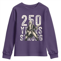 Vintage George Washington Playing Guitar Youth Sweatshirt 250 Years Strong