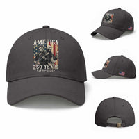 George Washington Abe Lincoln Playing Guitar Baseball Cap USA 250th Anniversary Guitarist Graphic