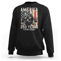 George Washington Abe Lincoln Playing Guitar Sweatshirt USA 250th Anniversary Guitarist Graphic