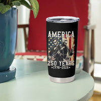 George Washington Abe Lincoln Playing Guitar Tumbler Cup USA 250th Anniversary Guitarist Graphic