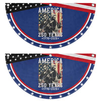 George Washington Abe Lincoln Playing Guitar Patriotic Fan Flag USA 250th Anniversary Guitarist Graphic