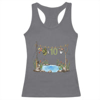 10th Birthday Fishing Racerback Tank Top Fisherman Birthday Party Gift