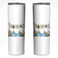10th Birthday Fishing Skinny Tumbler Fisherman Birthday Party Gift