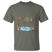 10th Birthday Fishing T Shirt Fisherman Birthday Party Gift