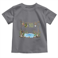 10th Birthday Fishing Toddler T Shirt Fisherman Birthday Party Gift